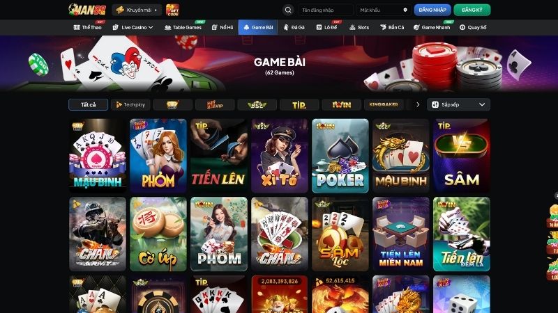 Game bài MAN88 – Sảnh chơi uy tín, công nghệ hiện đại