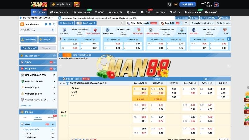 Hướng Dẫn Tham Gia Cá Cược Thể Thao MAN88 Cho Người Mới