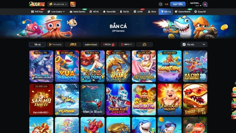 Kho Game Bắn Cá MAN88 – Càng Chơi Càng Cuốn