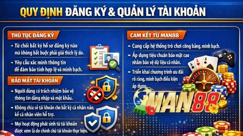 Quy Định Đăng Ký Và Quản Lý Tài Khoản